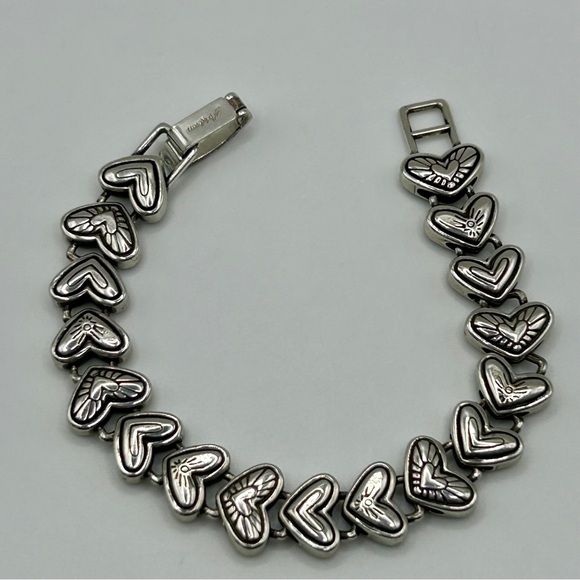 Brighton “Connected By Love” Silver Link Bracelet - Picture 4 of 6